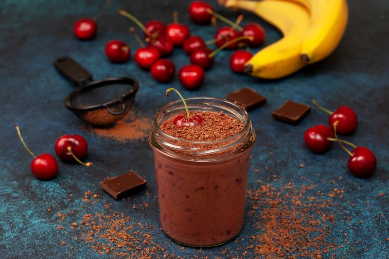 Rich Dark Chocolate Cherry Smoothie Recipe