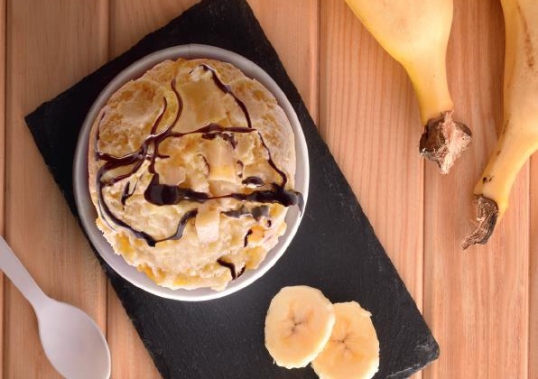 Chocolate and banana ice cream